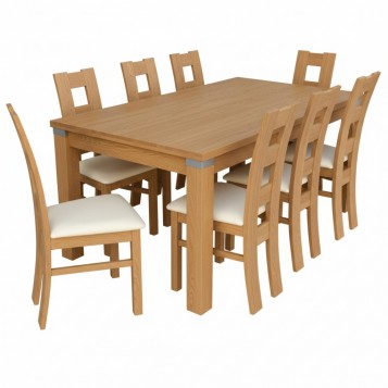 ZESTAW STÓŁ DĘBOWY FORNIR...