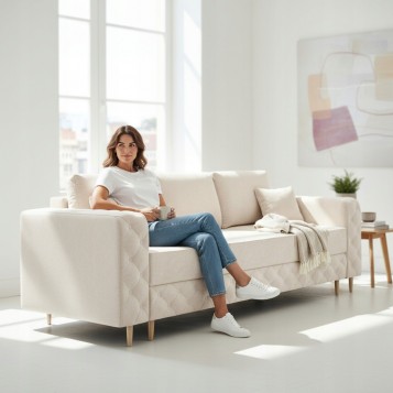 KANAPA SOFA PIKOWANA Z...