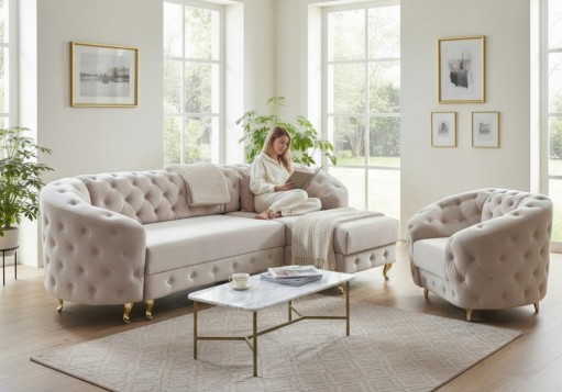 KOMPLET MEBLI PIKOWANYCH...