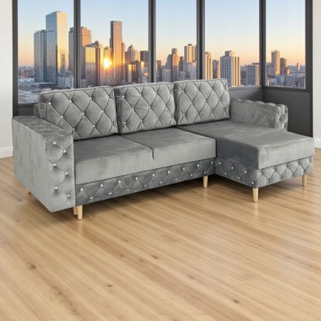 NAROŻNIK GLAMOUR PIKOWANY...