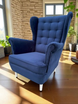 Piękny DUŻY FOTEL USZAK...