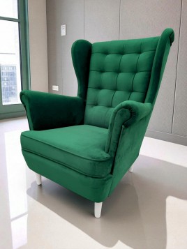 Piękny DUŻY FOTEL USZAK...