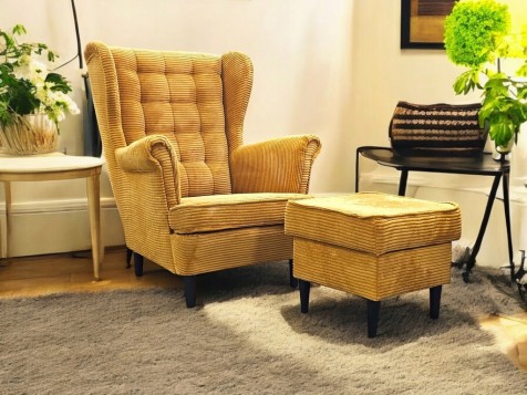 FOTEL USZAK SZTRUKSOWY Z...