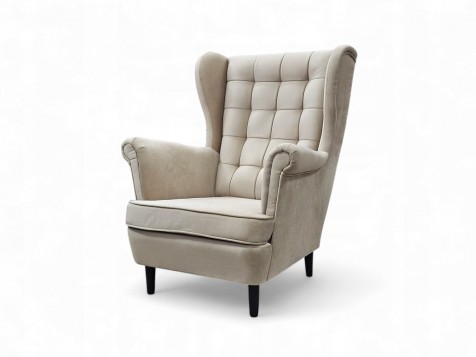 Piękny DUŻY FOTEL USZAK...