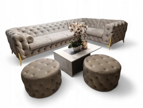 NAROŻNIK PIKOWANY W STYLU...