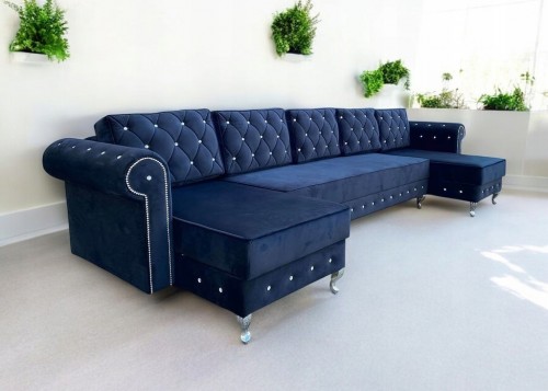 NAROŻNIK GLAMOUR PIKOWANAY...