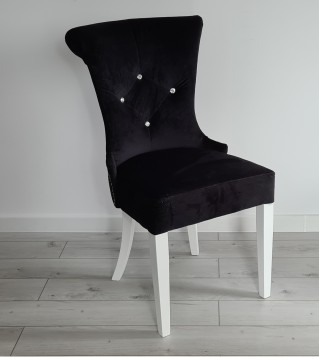 Piękne czarne  Krzesło...