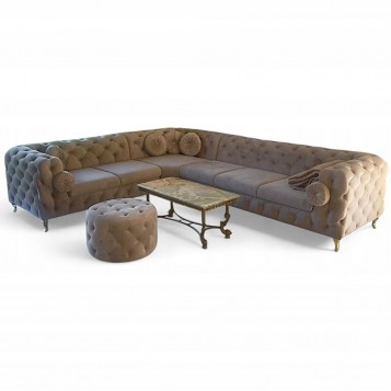 DUŻY NAROŻNIK PIKOWANY W...