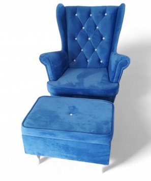 FOTEL USZAK GLAMOUR DLA...