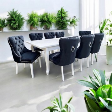 STÓŁ Z KRZESŁAMI 100x250...