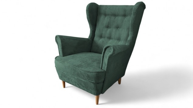 FOTEL USZAK PASY SZTRUKSOWY