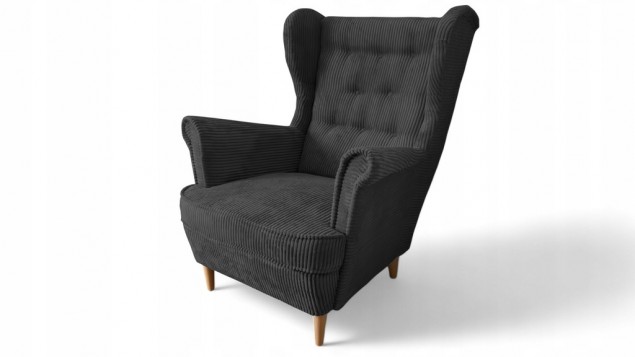 FOTEL USZAK PASY SZTRUKSOWY