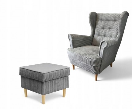 FOTEL USZAK PASY SZTRUKSOWY...