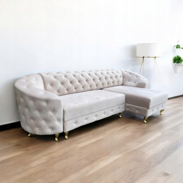 NAROŻNIK GLAMOUR PIKOWANY...