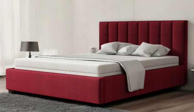 Łóżko Tapicerowane Panelowe...