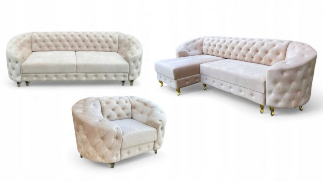 KOMPLET MEBLI PIKOWANYCH W...