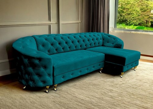 NAROŻNIK GLAMOUR PIKOWANY...