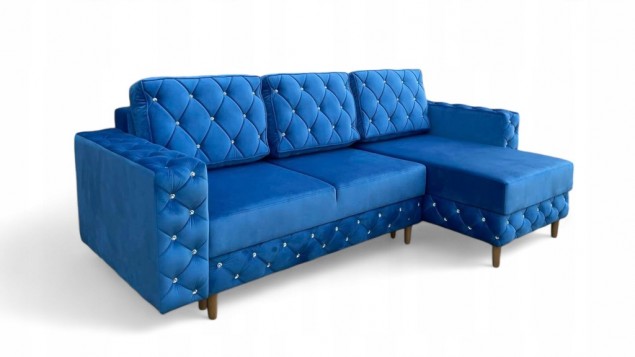 NAROŻNIK GLAMOUR PIKOWANY...