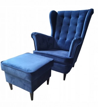 FOTEL USZAK PIKOWANY Z...