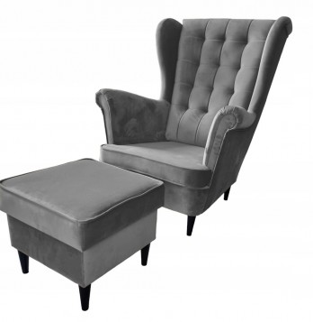 FOTEL USZAK PIKOWANY Z...