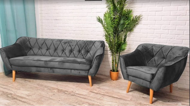ZESTAW SKANDYNAWSKI SOFA...