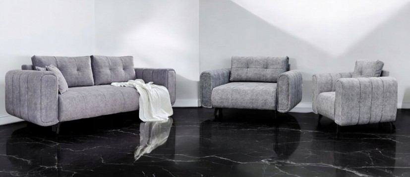 ZESTAW KANAPA ROZKŁADANA Z...