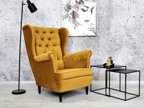 FOTEL USZAK STYL SKANDY...