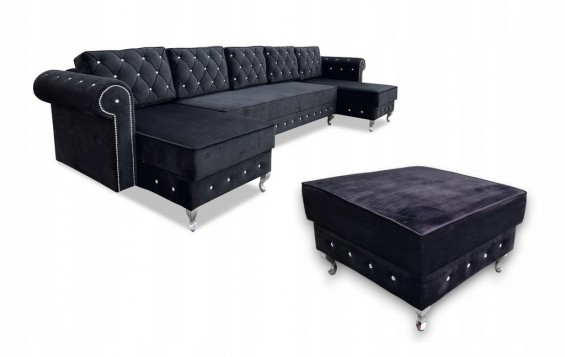 NAROŻNIK GLAMOUR PIKOWNAY...