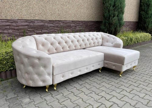 NAROŻNIK GLAMOUR PIKOWANY...