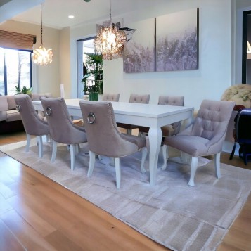 ZESTAW Stół 100x250/350 + 8...