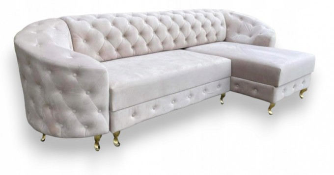 NAROŻNIK GLAMOUR PIKOWANY...