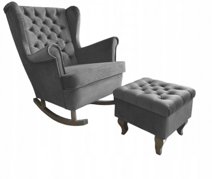 FOTEL USZAK BUJANY CZARNY...