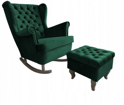 FOTEL USZAK BUJANY CZARNY...