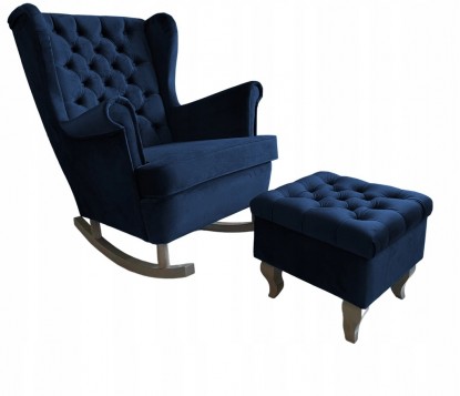 FOTEL USZAK BUJANY CZARNY...