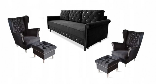 ZESTAW KOMPLET SKANDYNAWSKI...