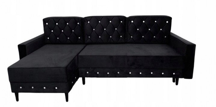 NAROŻNIK GLAMOUR PIKOWANY...