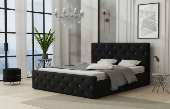 Łóżko tapicerowane pikowane...