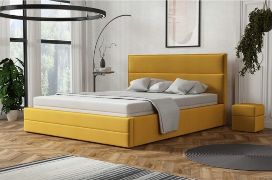 Łóżko tapicerowane Panelowe...