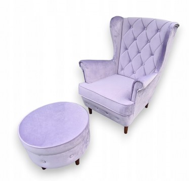 FOTEL SKANDYNAWSKI USZAK...