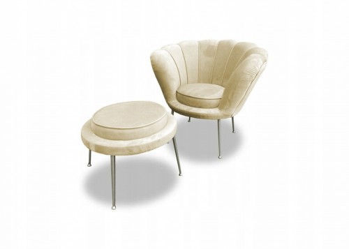 Fotel muszelka Glamour +...