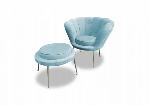 Fotel muszelka Glamour +...