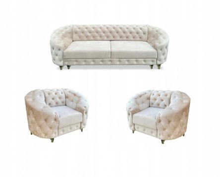 ZESTAW CHESTERFIELD KANAPA...