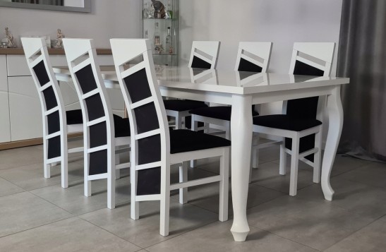 BAŁY ZESTAW STÓŁ 90x170/250...