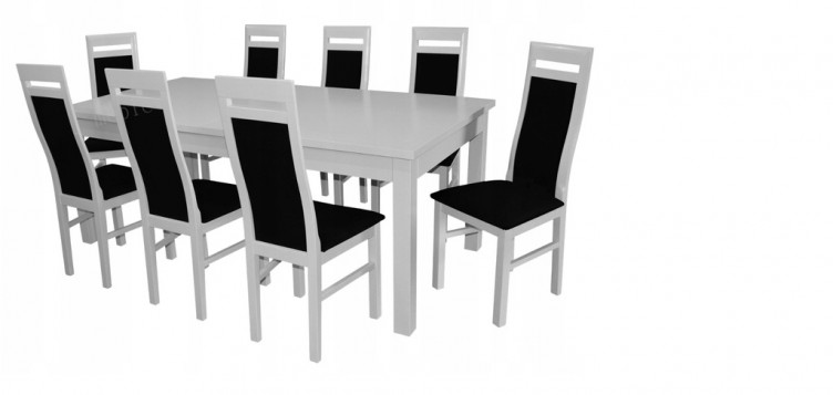 BIAŁY ZESTAW stół...