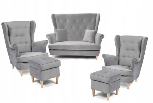 KOMPLET SKANDYNAWSKI SOFA 2...