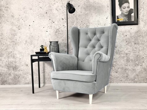 FOTEL USZAK STYL SKANDY...