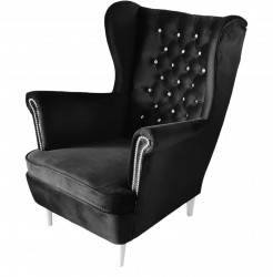 FOTEL STYL CHESTERFIELD GŁĘBOKO PIKOWANY