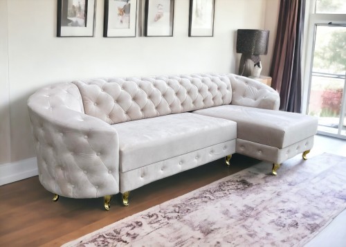 NAROŻNIK GLAMOUR PIKOWANY...