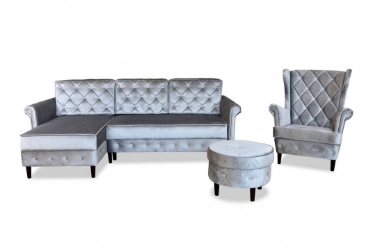 KOMPLET MEBLI NAROŻNIK Z...