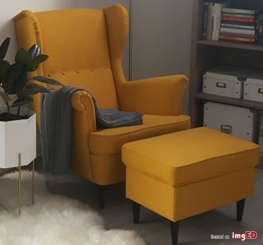 FOTEL USZAK +PODNÓŻEK ZE...